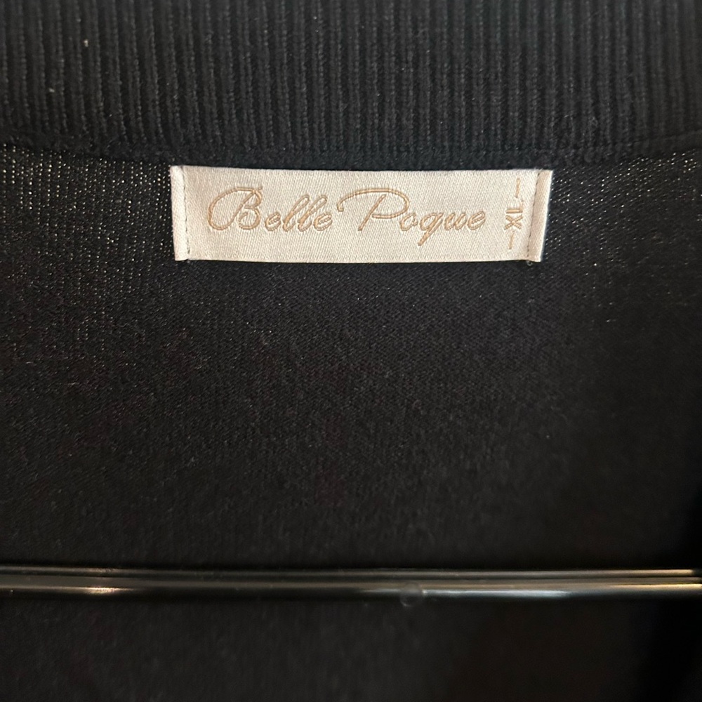 Cherry Embroidered Black Sweater - Picture 2 of 4